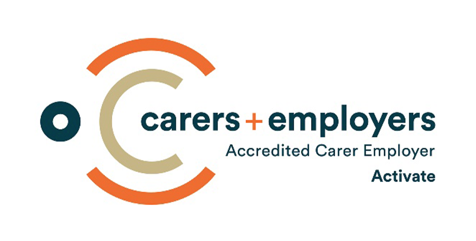 Carers plus employers, Accredited Carer Employer Activate logo