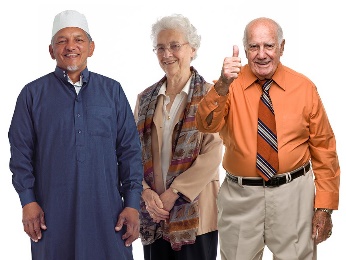 A group of older people. 