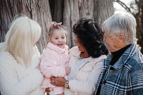 Picture of Karla, Zailee, Zailee’s grandmother Wendy and great-grandmother June