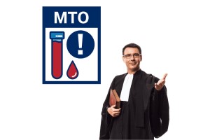 A judge pointing at you. Next to them is an "MTO" document.